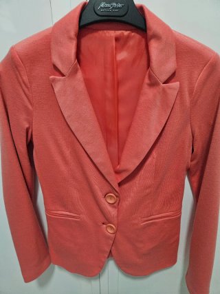 Chaqueta de punto rayas azul y blanco