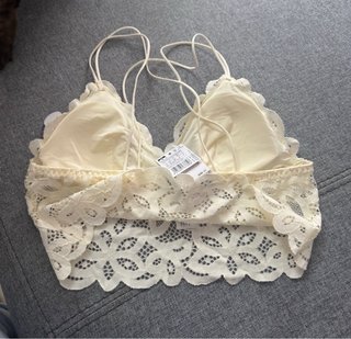 Top encaje beige/blanco Talla S