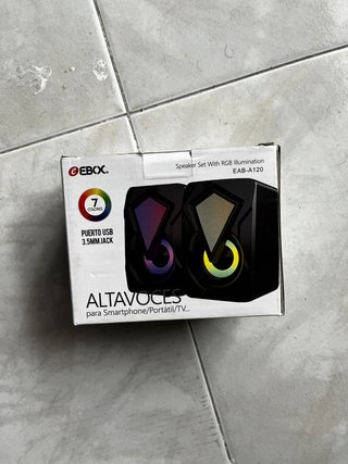 Altavoces Gamer Ebox EAB-A120 RGB