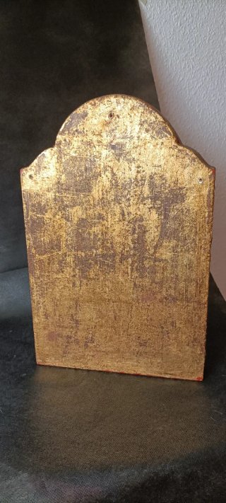 Antiguo Tríptico Retablo Religioso