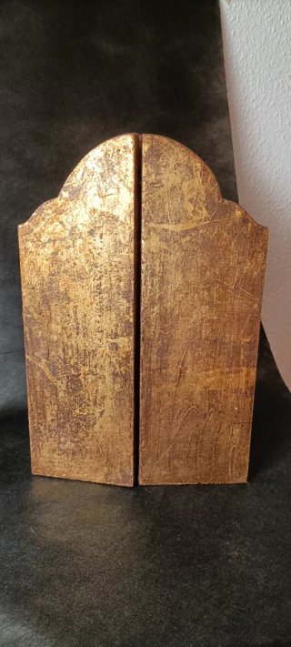 Antiguo Tríptico Retablo Religioso