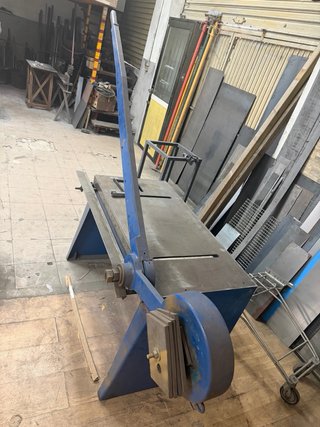Máquina Guillotina Manual Azul