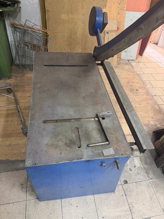 Máquina Guillotina Manual Azul
