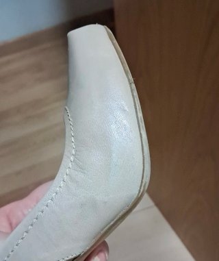 Zapatos Huella Piel Beige Talla 35 Slingback