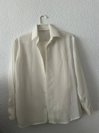 Traje de comunión azul marino y dorado