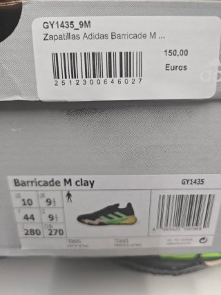 Zapatillas Adidas Barricade tierra N44