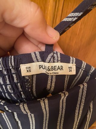 Top de rayas negro y blanco