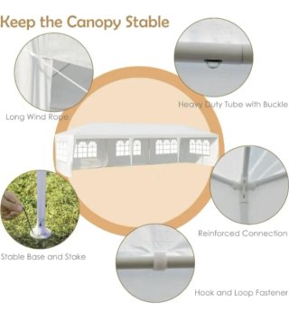 Carpa 9x3 impermeable con ventanas