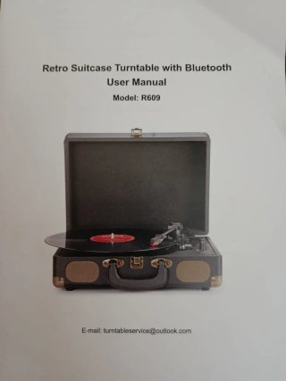 Tocadiscos Retrolife R609 Negro