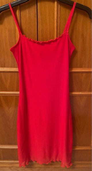Vestido rojo de tirantes