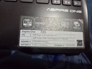 Ordenador portátil Acer negro precio negociable
