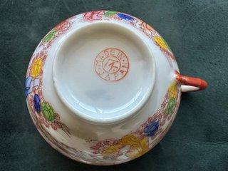 Pareja Tazas Té Porcelana Japonesa Vintage
