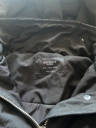 Abrigo Bershka mujer talla S negro