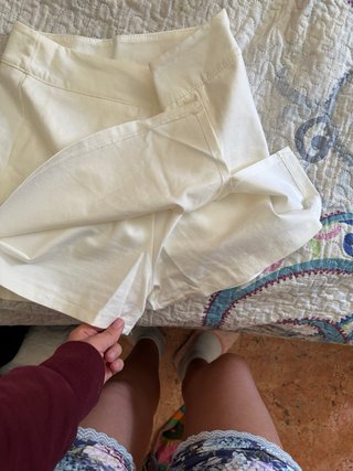 Falda pantalón blanca