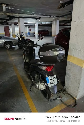 SYM 125cc Simphony Scooter Negra Mate - 4300 km