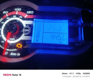 SYM 125cc Simphony Scooter Negra Mate - 4300 km