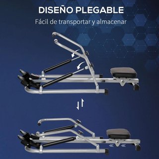 Máquina de Remo Hidráulico Plegable con 3 Niveles