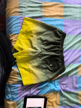 Bañador degradado verde y amarillo