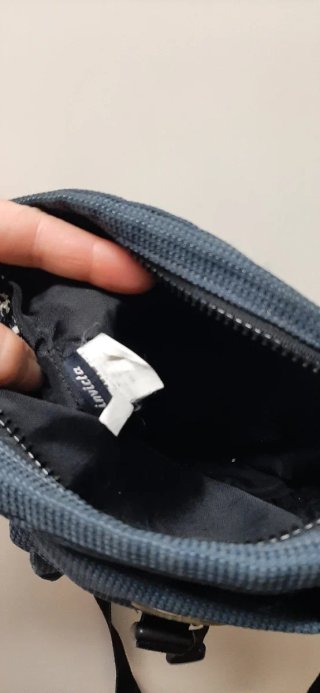 Borsello marsupio uomo Invicta blu vintage