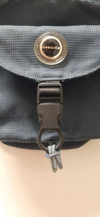 Borsello marsupio uomo Invicta blu vintage