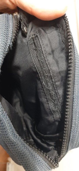 Borsello marsupio uomo Invicta blu vintage