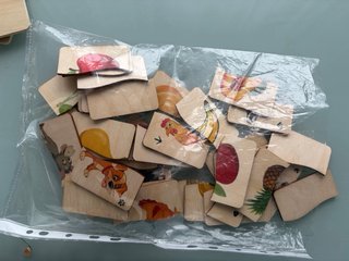 Puzzle Frutas Educativo Madera