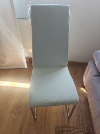 Mesa comedor de cristal y regalo 6 sillas