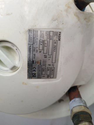 Calentador Fagor Blanco