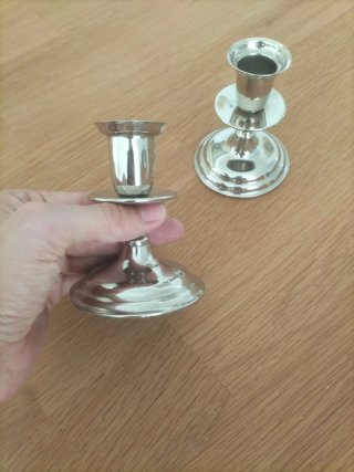 Candelabros vajilla antigua plata plateado vintage