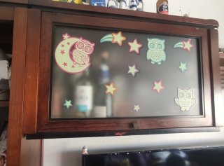 Mueble de salón madera con cajones