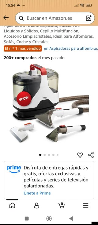 Ufesa Eden 600 Aspiradora Agua Tapicerías
