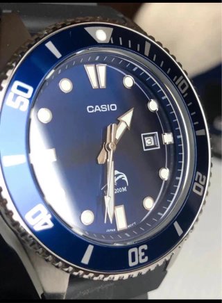 Casio MDV-106 Duro Marlin Total Blu Nuovo