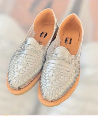 Sandalias Huarache Saldalias Talla 37/38 Plateadas