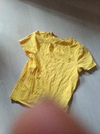 Camiseta estampada azul y verde