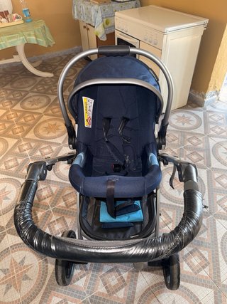 Cochecito de bebé 3 piezas azul