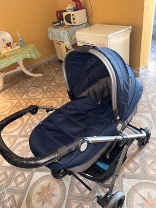 Cochecito de bebé 3 piezas azul