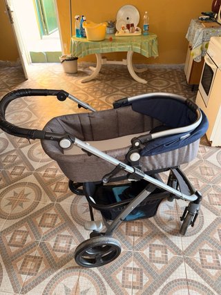 Cochecito de bebé 3 piezas azul