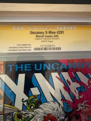 Uncanny X-Men #291 (1992) CGC 9.6 Signature Series