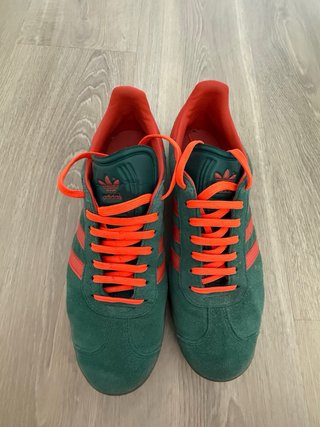 Zapatillas Adidas Gazelle Talla 44 Verde Naranja