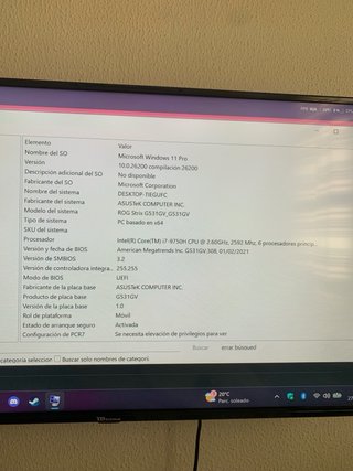 Portátil Gaming Asus ROG Strix G531GV