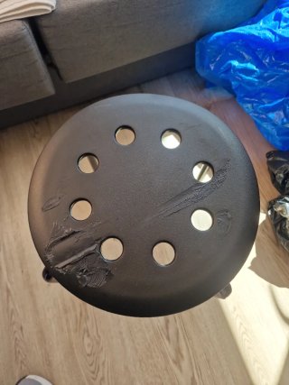 Taburete Ikea Negro Metal
