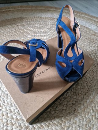 Sandalias Estefania Marco Azul Talla 36