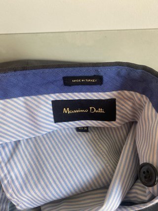 Traje Massimo Dutti Gris y Azul