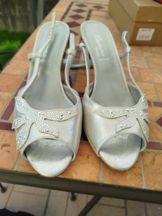 Sandali Eleonora Sposa Argento