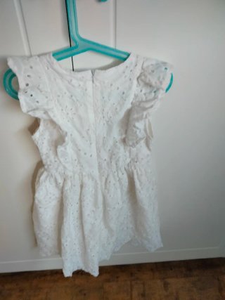 Vestido Blanco Niña Shein T-6 Años