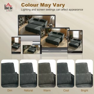Sofá Cama Gris 2 Plazas 3 en 1