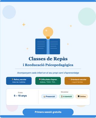 Clases de repaso y reeducación psicopedagogica