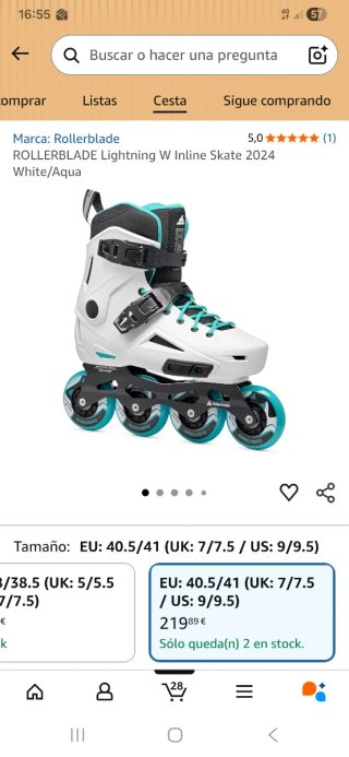 Patines Rollerblade Lightning W Talla 42.5