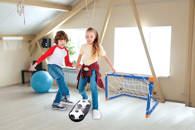 LEXIBOOK disco fútbol aerodeslizador luces