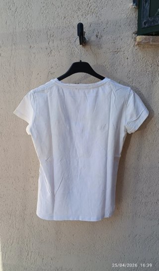 T-shirt donna bianca taglia M